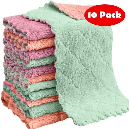 Absorbent Cleaning Cloth - 10 Pack