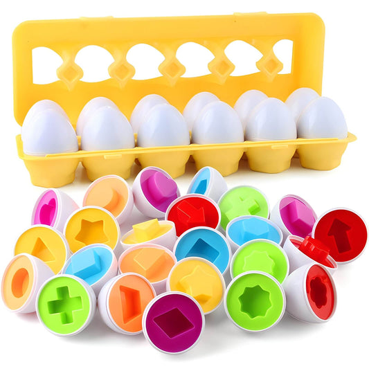 Montessori Geometric Eggs - Kids Toy